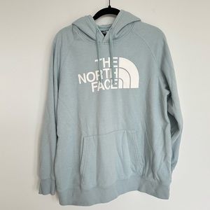 The North Face hoodie - womans XL light blue